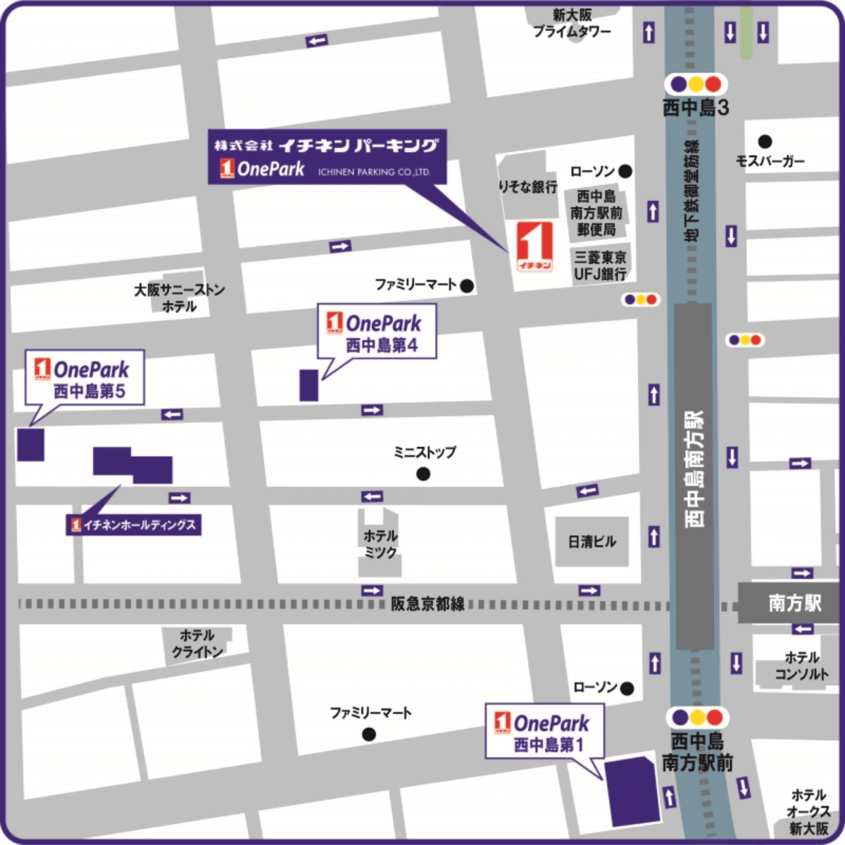 本社・大阪支店 地図