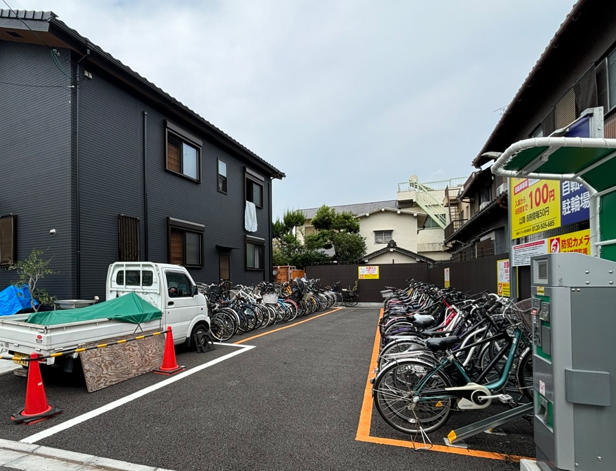 新築一戸建ての余剰地をコイン駐輪場として有効活用した例